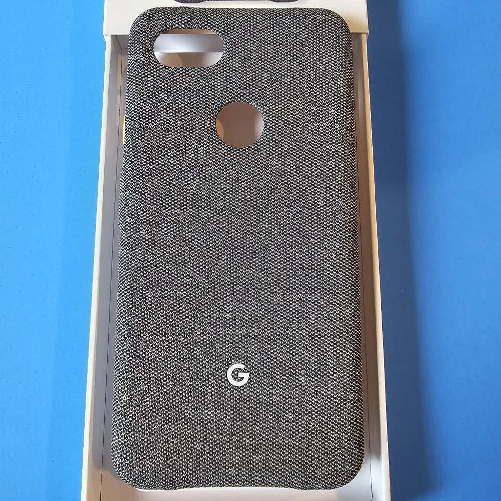 Pixel 3a XL - Google Brand Fabric & Leather Case (GREY)